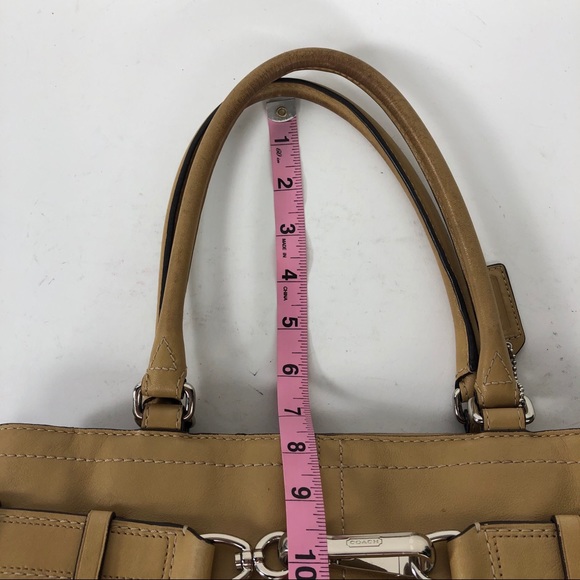 Coach Hamptons Leather Satchel Purse Tote F11200 - Picture 5 of 8